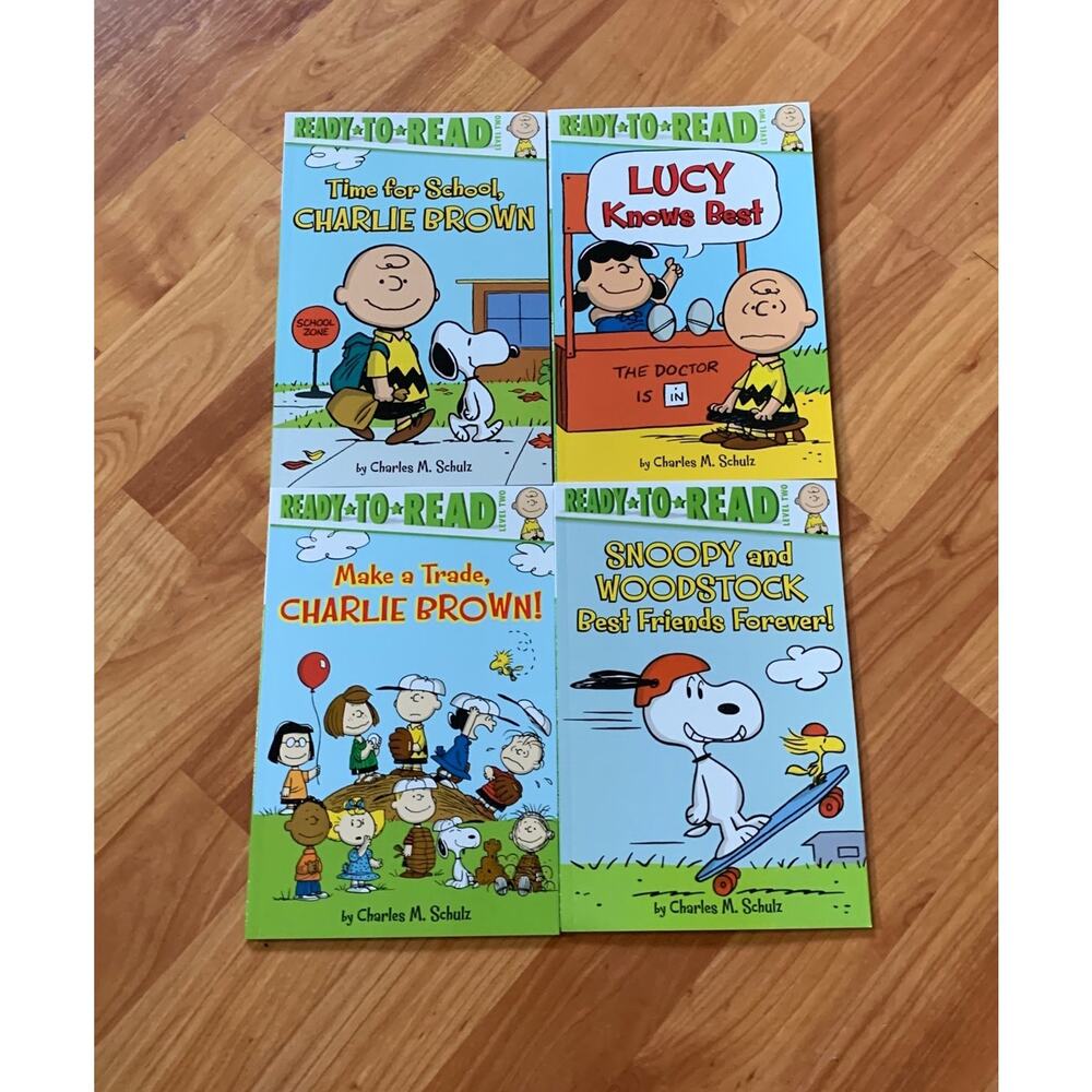 4 Ready to Read Snoopy Books